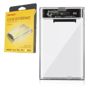 Case Slim P/ Hd Externo Computador Ssd Hdd Sata 2.5 Usb 3.0